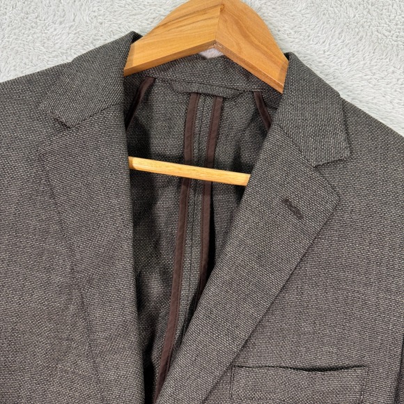 Bonobos‎ Blazer Jacket Mens 36R Brown Wool Vitale Barberis Canonico Slim Fit EUC - Picture 1 of 12